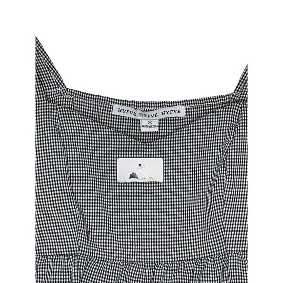 Hyfve Women's Top Square Neck Puff Sleeves Long Sleeve Elastic Wrists Small NWOT - Picture 2 of 10